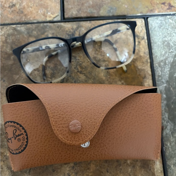 Ray-Ban Black and Brown Glasses with Case tortoise eyeglasses sunglasses - Picture 1 of 9